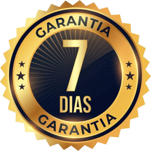 Selo de Garantia 3D Dourado com Cadeado Verde