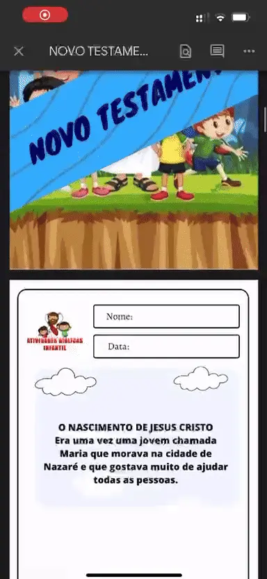 Demonstração do material